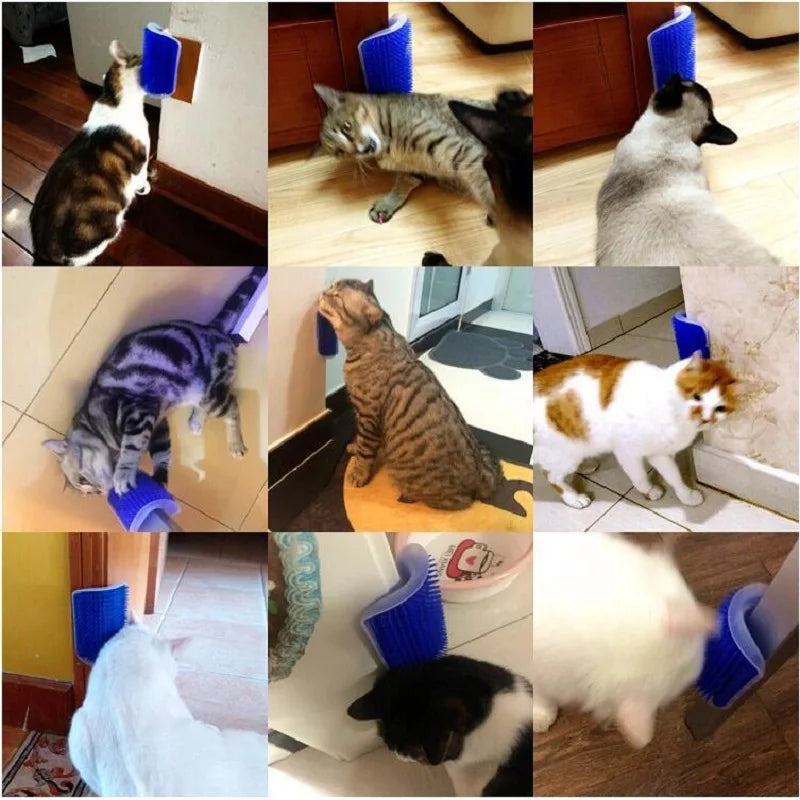 Cat Scratcher and Massager for Cats and Dogs - Grooming Brush and Hair Removal Tool for Pet Care Accessories