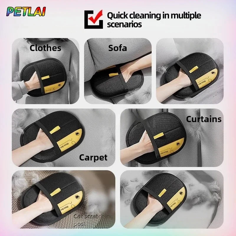 Ultimate Pet Hair Removal Glove - Reusable Electrostatic Brush for Cats & Dogs, Perfect for Couch, Carpet & Clothes, Washable & Eco-Friendly!
