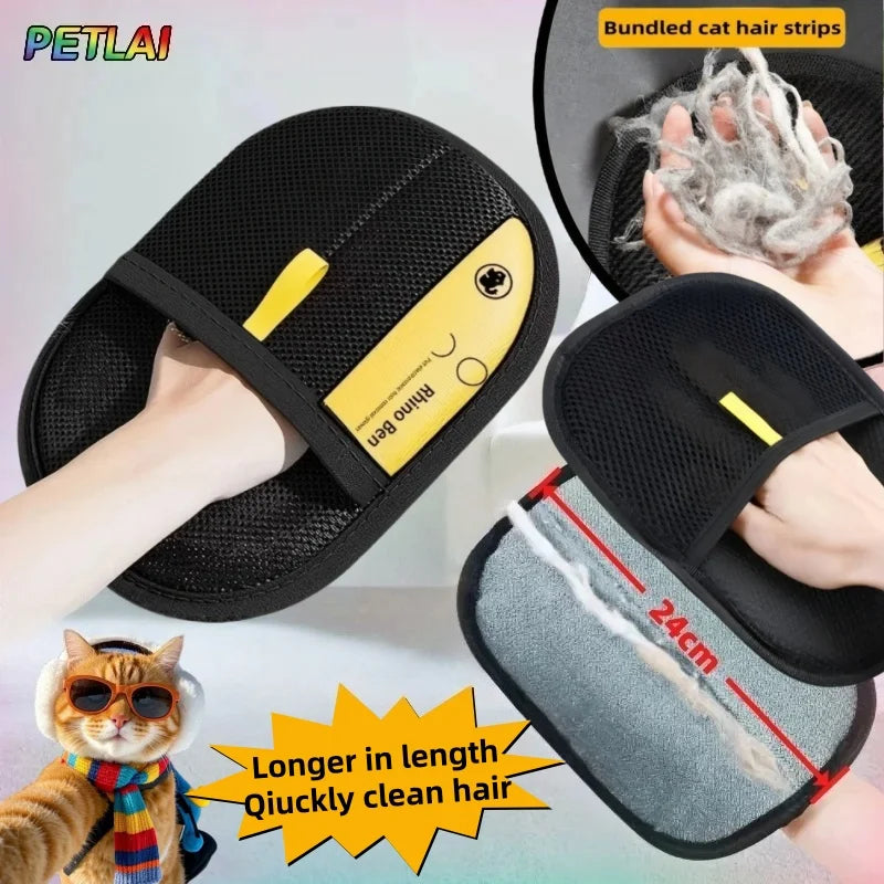 Ultimate Pet Hair Removal Glove - Reusable Electrostatic Brush for Cats & Dogs, Perfect for Couch, Carpet & Clothes, Washable & Eco-Friendly!