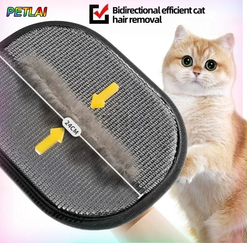 Ultimate Pet Hair Removal Glove - Reusable Electrostatic Brush for Cats & Dogs, Perfect for Couch, Carpet & Clothes, Washable & Eco-Friendly!